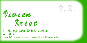 vivien krist business card